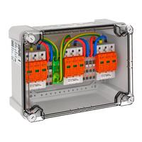 Generatoranschlusskasten 3x1 PV-String auf 3 WR-MPP 900V DC lichtgrau RAL 7035