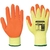 Portwest A150 Fortis Grip Orange Latex Coated Gloves - Size XL