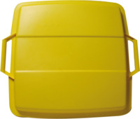 Otto Graf GmbH Pokrywa PP żółty szer. 485 x gł. 510 mm kosz na odpady 90 l GRAF