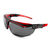 Honeywell 1035812 Avatar OTG Überbrille PC/TPU-Rahmen schwarz-rot, Scheibe PC gr