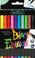 FABER-CASTELL Fasermaler Black Edition 116451 10er Etui