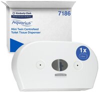 Scott Mini Twin Toilet Tissue Dispenser white
