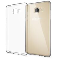 NALIA Cover Custodia compatibile con Samsung Galaxy A5 2016, Protezione Silicone Trasparente Sottile Case, Gomma Morbido Cellulare Ultra-Slim Protettiva Bumper Guscio - Trasparente