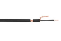 Cable Microphone asymétrique double guipage 1 x 0,22mm² gaine noire