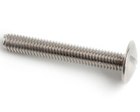 M8 X 60 SLOT MUSHROOM HEAD MACHINE SCREW (NFE 27-128) A2 STAINLESS STEEL