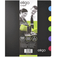 Visitenkarten-Ringbuch Eligo Executive für 500 Karten schwarz