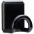 Garberobenhaken BxH 8x10cm magnetisch schwarz/grau