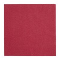 Fiesta Dinner Napkins in Bordeaux - Paper with 3 Ply - 400mm - Pack of 1000