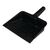 Jantex Dustpan in Black Made of Polypropylene with Raised Lip - 125X315X330mm