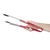 Vogue Serving Tongs Color Coded in Red - Stainless Steel - 405 mm