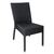 Bolero Wicker Side Chair in Charcoal 860mm Aluminium Frame - Pack Quantity - 4