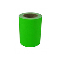 Normalansicht - Ecobra CREATAPE NEON, beschreibbare, neonfarbene Papier-Haftnotizrollen, Breite 60 mm x Länge 12 m, Farbe Grün, ohne Abroller