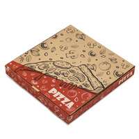 Printed pizza box 14x14x1.5" - pack of 100