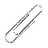 Q-CONNECT 77MM WAVY PAPERCLIP PK100