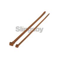 Coloured plastic cable ties, brown