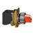 Leuchtwahlschalter, rot, 2-Stell., 1S+1Ö, rastend, Knebel kurz, +LED 110-120V