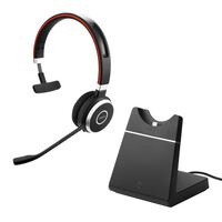 Jabra Evolve 65 SE LINK380A UC Mono headset + töltőállvány