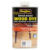 Rustins WDWH1000 Quick Dry White Wood Dye 1 litre