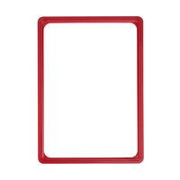 Preisauszeichnungstafel / Plakatwechselrahmen / Plakatrahmen aus Kunststoff | rot ähnl. RAL 3000 DIN A4 schmalseitig