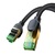 Szybki kabel sieciowy LAN RJ45 cat.8 40Gbps pleciony 5m czarny
