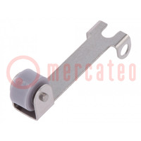 Lever with roller; 15.8mm; stainless steel