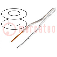 Wire: loudspeaker cable; 2x3mm2; stranded; OFC; transparent; PVC