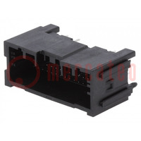 Connector: automotive; Mini50; male; socket; on PCBs; PIN: 34; black