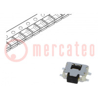Microschakelaar TACT; SPST-NO; pos: 2; 0,05A/12VDC; SMT; geen; 1,6N