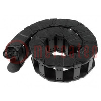 Cable chain; E4.32; Bend.rad: 150mm; L: 1008mm; open on both sides