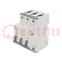 Circuit breaker; 230/400VAC; Inom: 16A; Poles: 3; Charact: C; 6kA