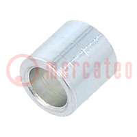 Spacer sleeve; 5mm; cylindrical; steel; zinc; Out.diam: 5mm