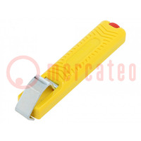 Stripping tool; Øcable: 8÷28mm; Wire: round; Tool length: 132mm