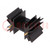 Heatsink: extruded; SOT32,TO220,TO3P; black; L: 25.4mm; 7.8K/W