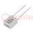 Capacitor: metallized PPS; SMR; 100nF; 7.2x4.5x9mm; THT; ±5%; 5mm