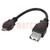 Adapter; USB 2.0; USB A-Buchse,Micro-USB-B-Stecker; 80mm