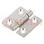 Hinge; Width: 30mm; stainless steel; H: 30mm; Holes pitch: 18/18mm