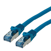 ROLINE Patchkabel Cat.6A S/FTP (PiMF), Component Level, LSOH, blauw, 1 m