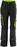 FORTIS spodnie robocze damskie 24, czarne/ cytrynowo-zielone rozmiar 42