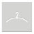 Türschilder Edelstahl 'Garderobenbügel', selbstklebend, 16,0x16,0x0,2 cm