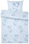 Bettgarnitur Hirschegg; 155x220 cm (BxL), 80x80 cm (LxB); hellblau/dunkelblau
