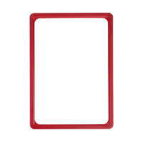 Preisauszeichnungstafel / Plakatwechselrahmen / Plakatrahmen aus Kunststoff | rood, ca. RAL 3000 DIN A5 aan de korte zijde