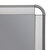 Stoepbord, 32mm profiel | rondo verchroomd DIN B2 (500 x 700 mm) - - ca. 6,0 kg 910 mm
