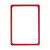Preisauszeichnungstafel / Plakatwechselrahmen / Plakatrahmen aus Kunststoff | rood, ca. RAL 3000 DIN A4 aan de lange zijde