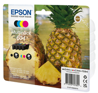 Epson 604 inktcartridge 4 stuk(s) Origineel Normaal rendement Zwart, Cyaan, Magenta, Geel