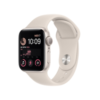 Apple Watch SE OLED 40 mm Cyfrowy 324 x 394 px Ekran dotykowy Beż Wi-Fi GPS