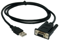 EXSYS USB - RS-232 1.8m kabel sygnałowy 1,8 m Czarny