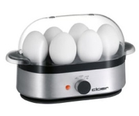 Cloer 6099 cuiseur à œufs 6 œufs Noir, Argent