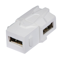 Lindy 60491 cambiador de género para cable USB 2.0 A Blanco