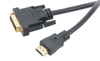 Akasa AK-CBHD06-20BK adaptador de cable de vídeo 2 m DVI-D HDMI Negro