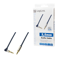 LogiLink 3.5mm - 3.5mm 3m kabel audio 3,5 m Niebieski